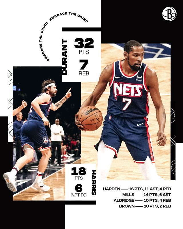 开云官网-22记三分吹响号角！篮网进攻回暖 防守依然在线