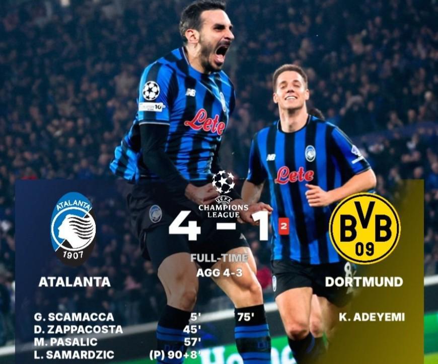 开云官网-真蓝黑！亚特兰大是近7年欧冠首支落后两球次回合翻盘的球队